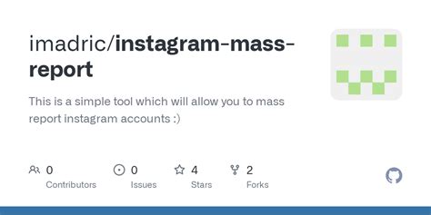Report abuse. . Instagrammass report tool github